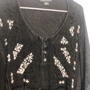 Be Beach By Exist size Small/Medium Black White with tassels